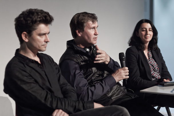 Grzegorz Jarzyna, Thomas Phifer, Joanna Mytkowska, czerwiec 2015, fot. MSN